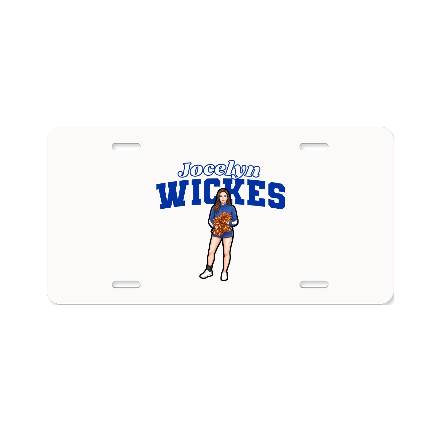 License Plate — Name Arch in Classic