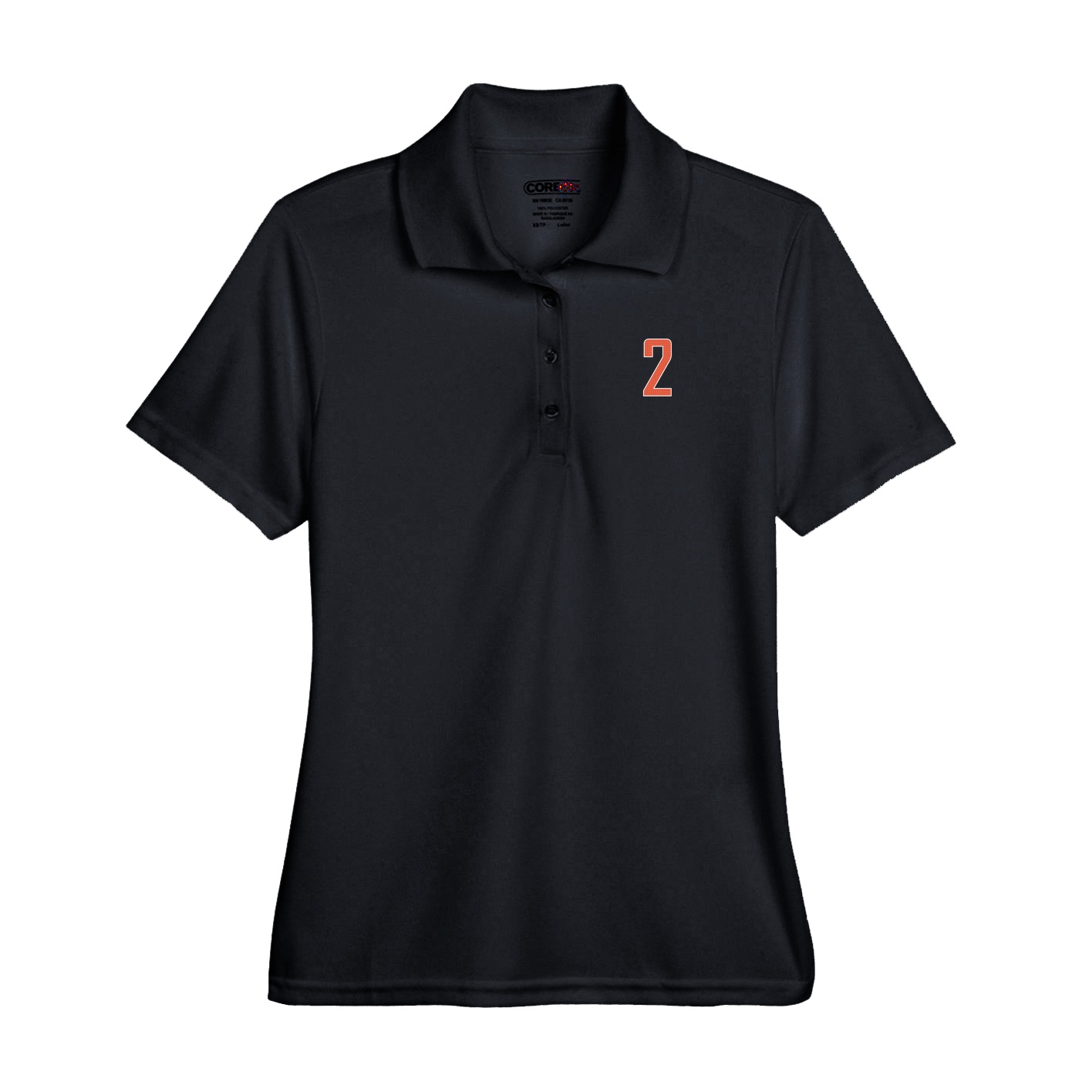 Performance Polo — Front Shirsy in Black