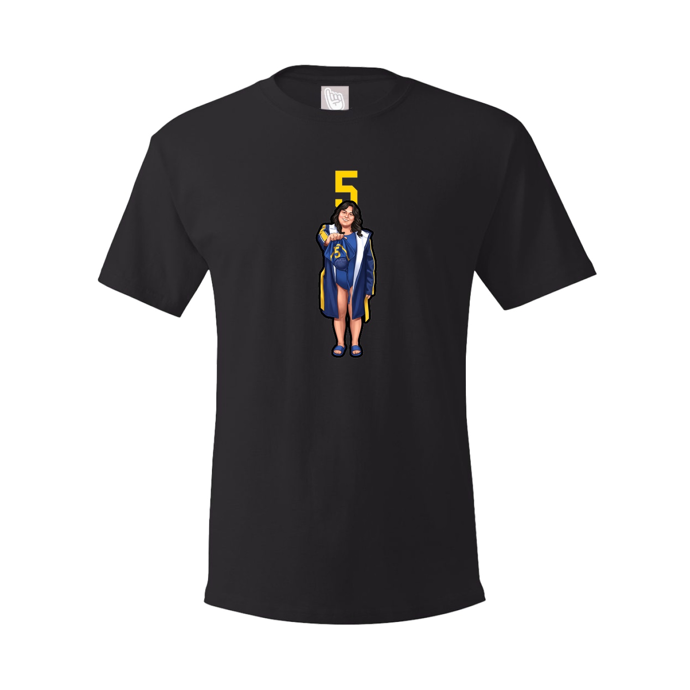 Youth Tee — Number Top in Black