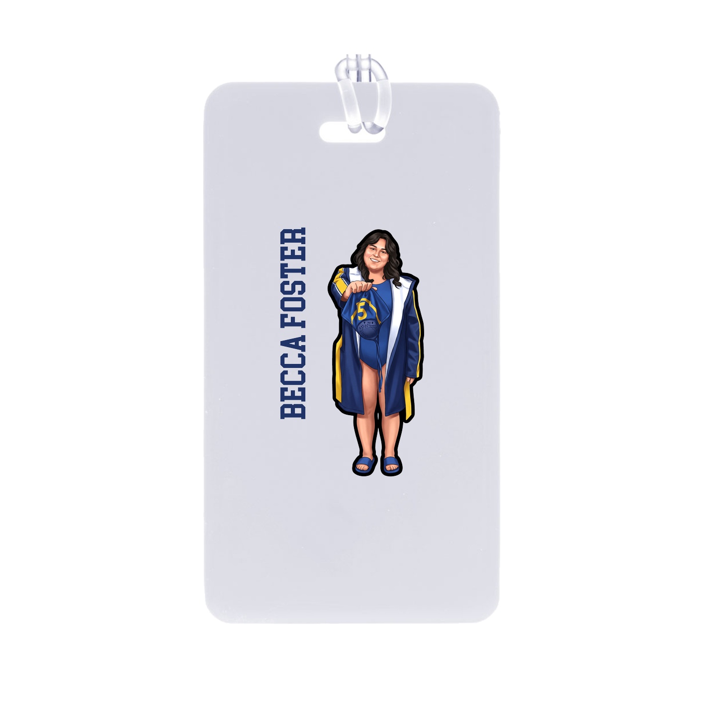 Bag Tag — Name Vertical in Classic