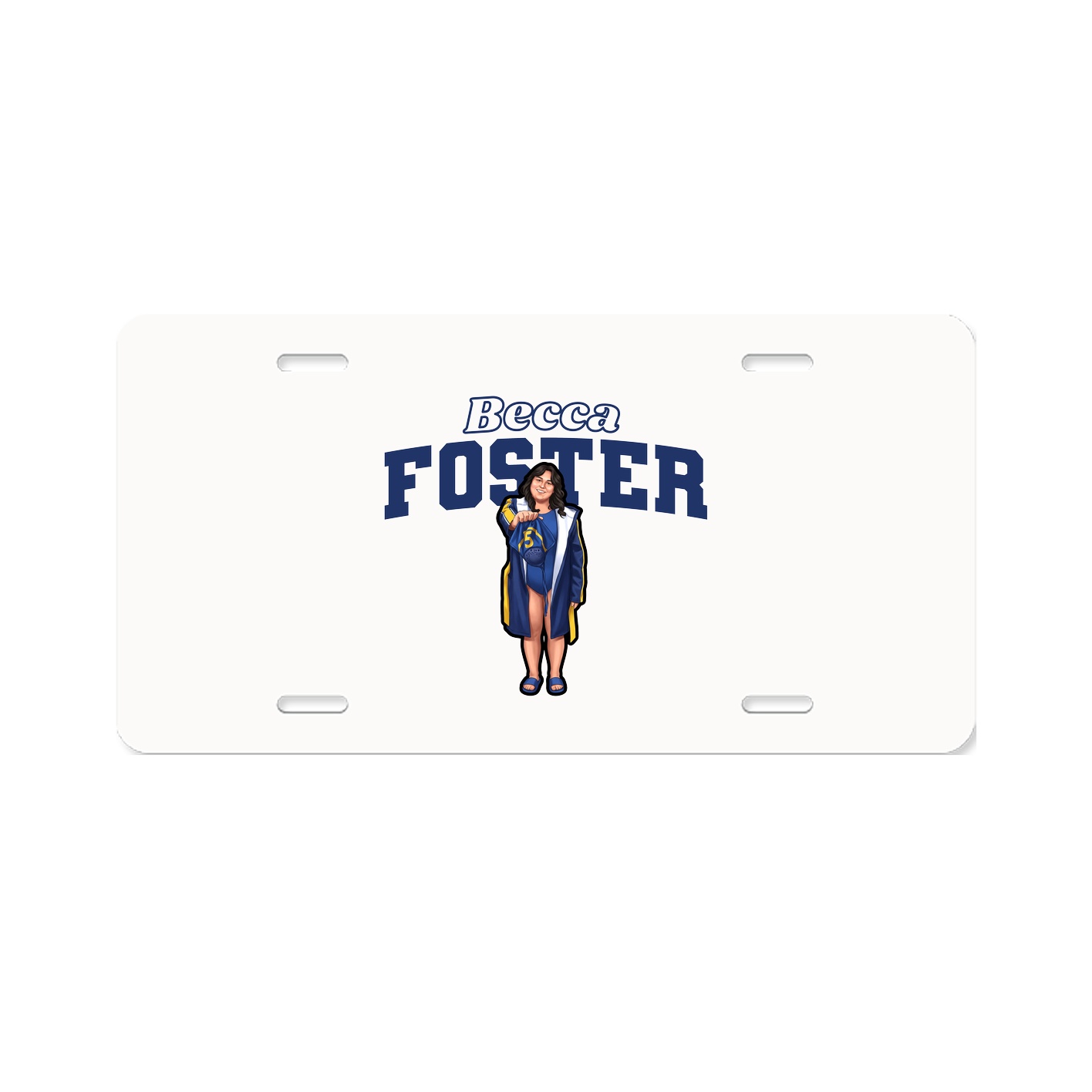 License Plate — Name Arch in Classic