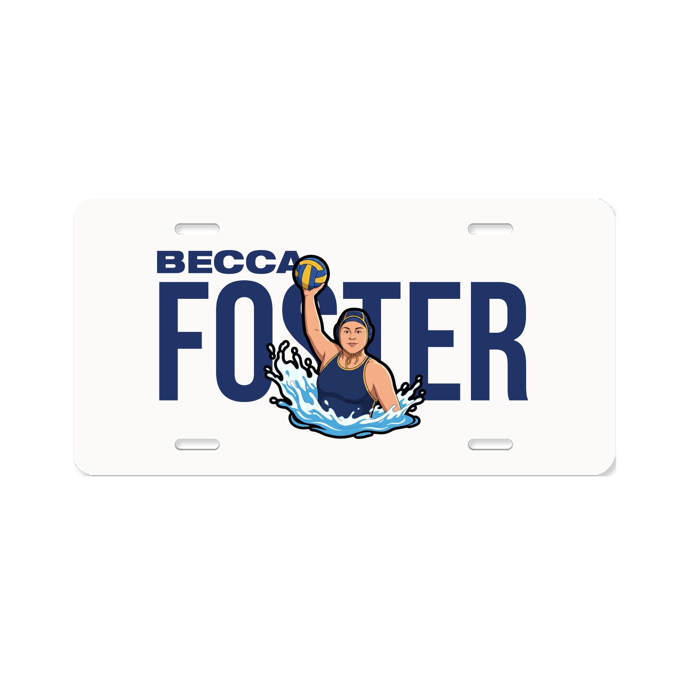 License Plate — Player Name in Classic