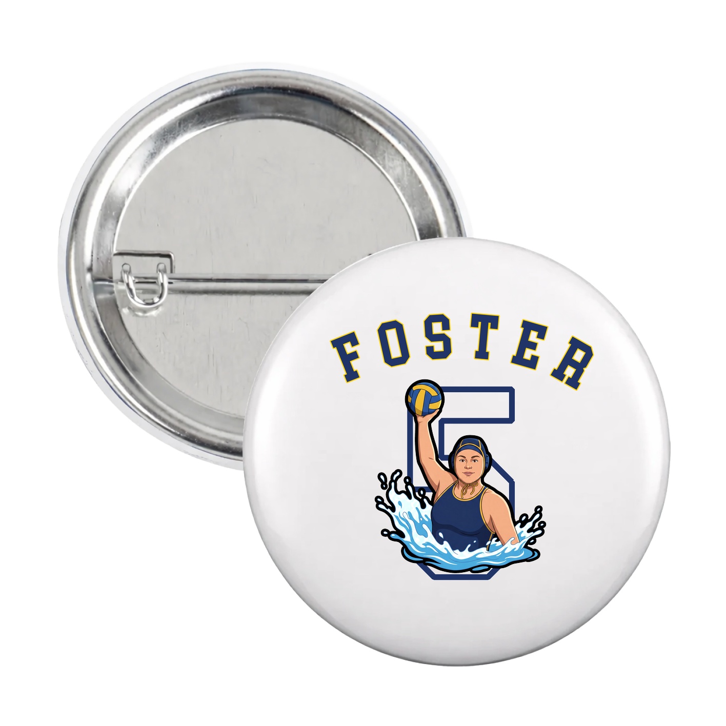 Game Day Button — Shirsey Arch in White
