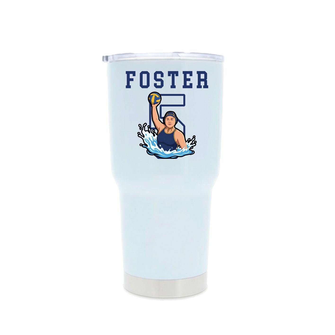 30oz Stainless Steel Tumbler — Shirsey in White
