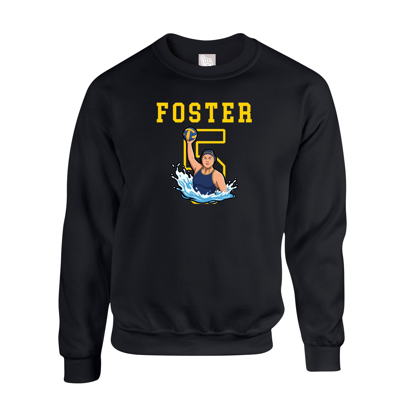 Fleece Crew — Shirsey in Black