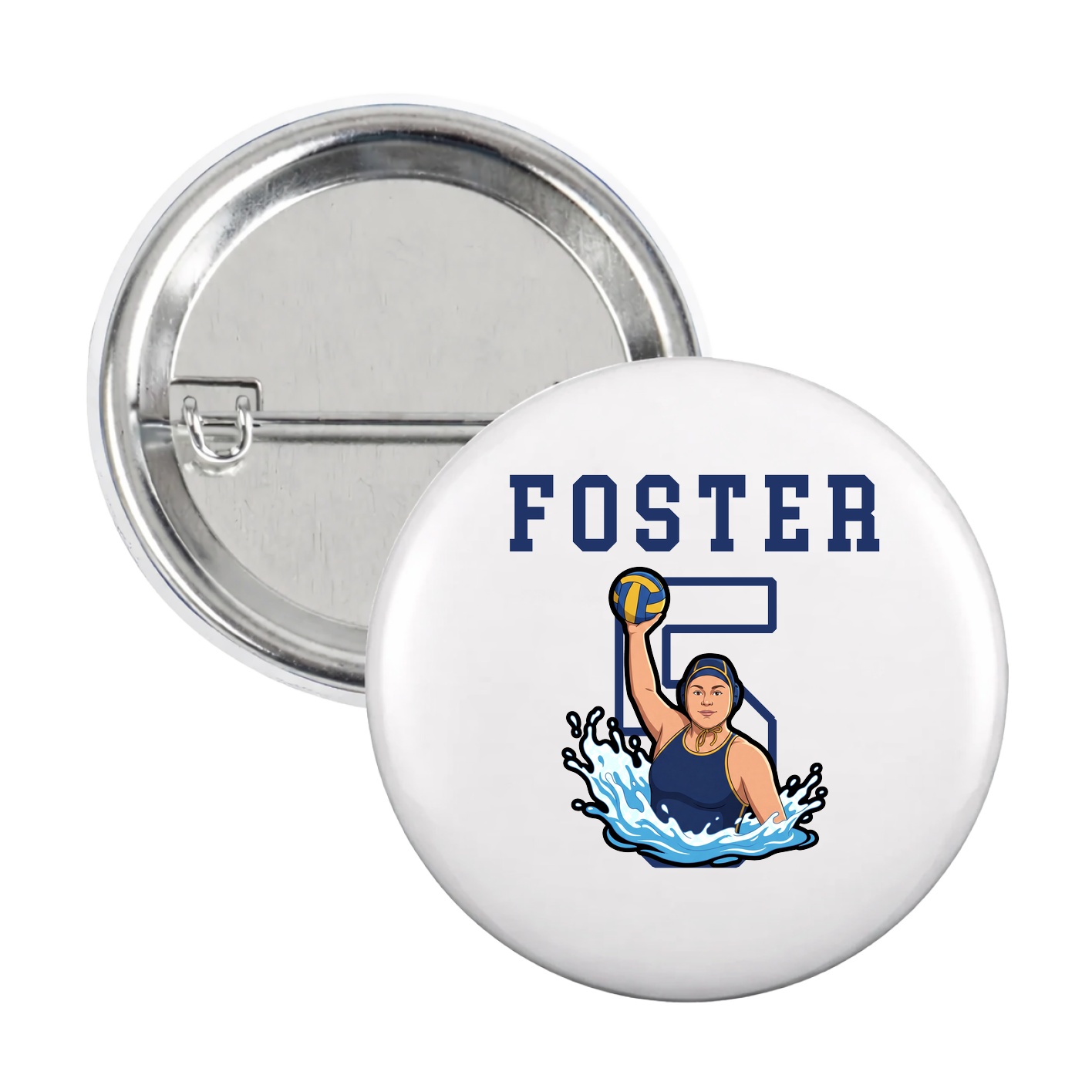 Game Day Button — Shirsey in White