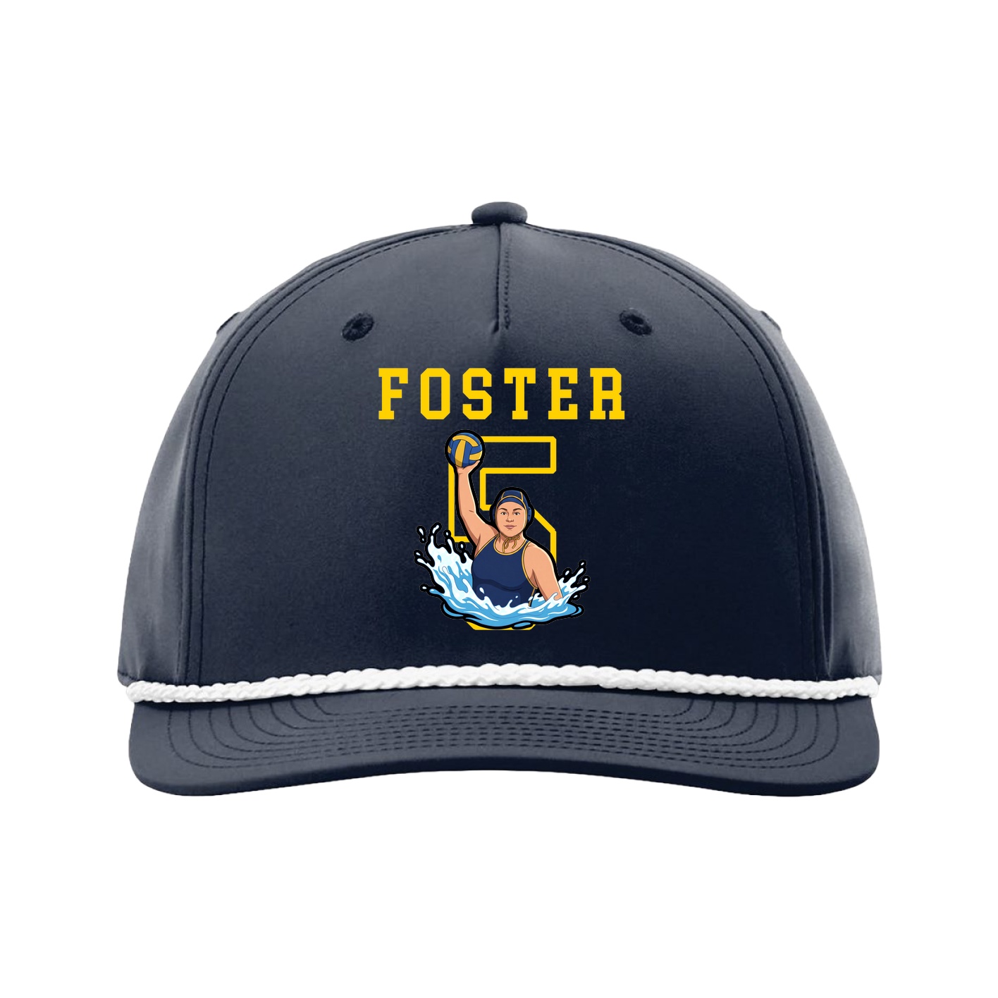 Five-Panel Classic Rope Cap — Shirsey in Navy