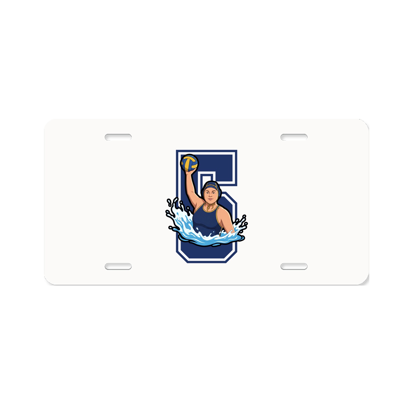 License Plate — Number in Classic