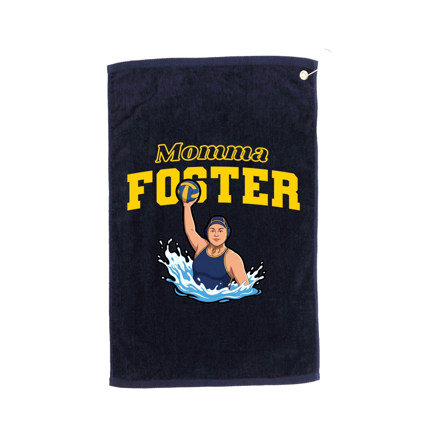 Golf Towel — Mothers Day Block in Navy