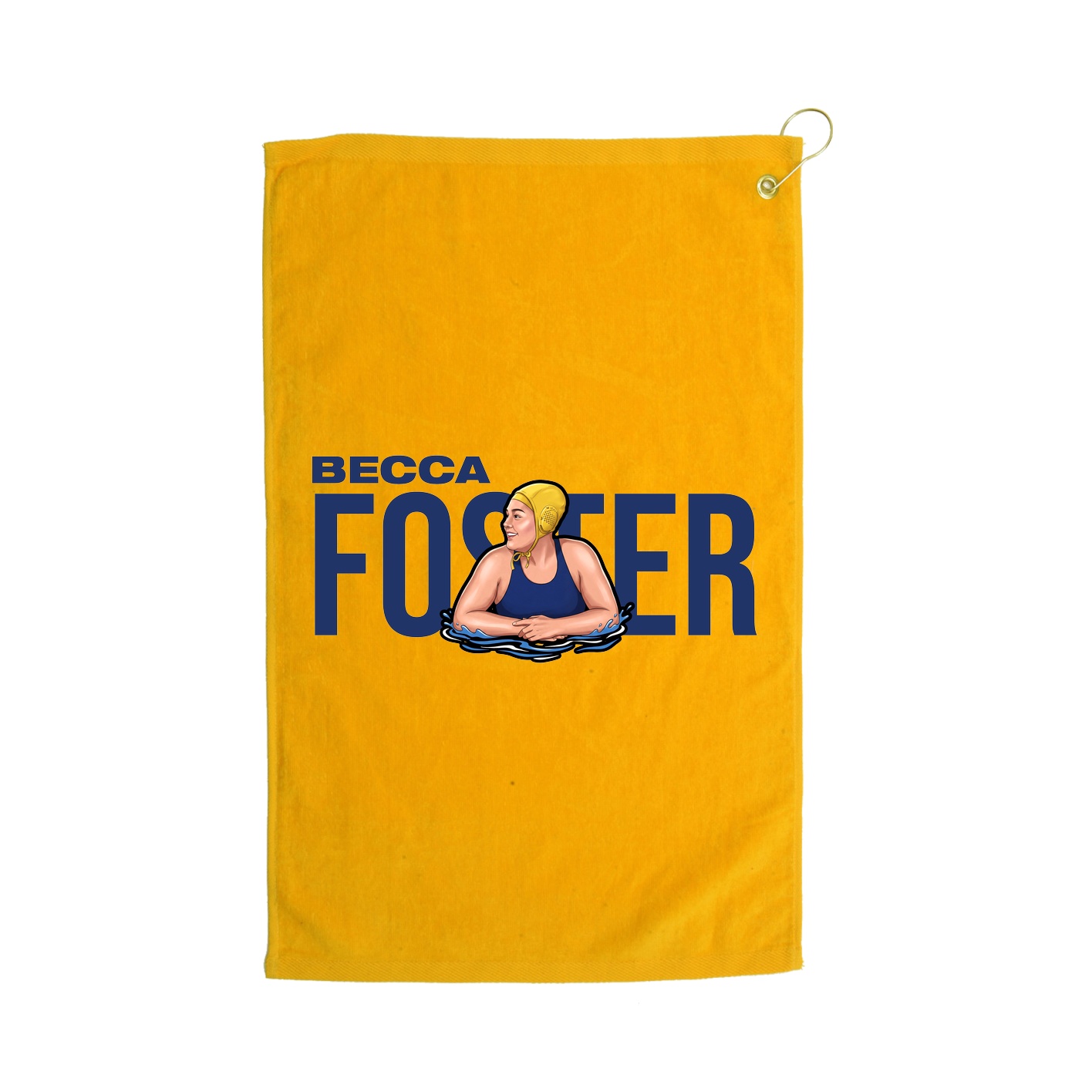 Golf Towel — Player Name in Gold