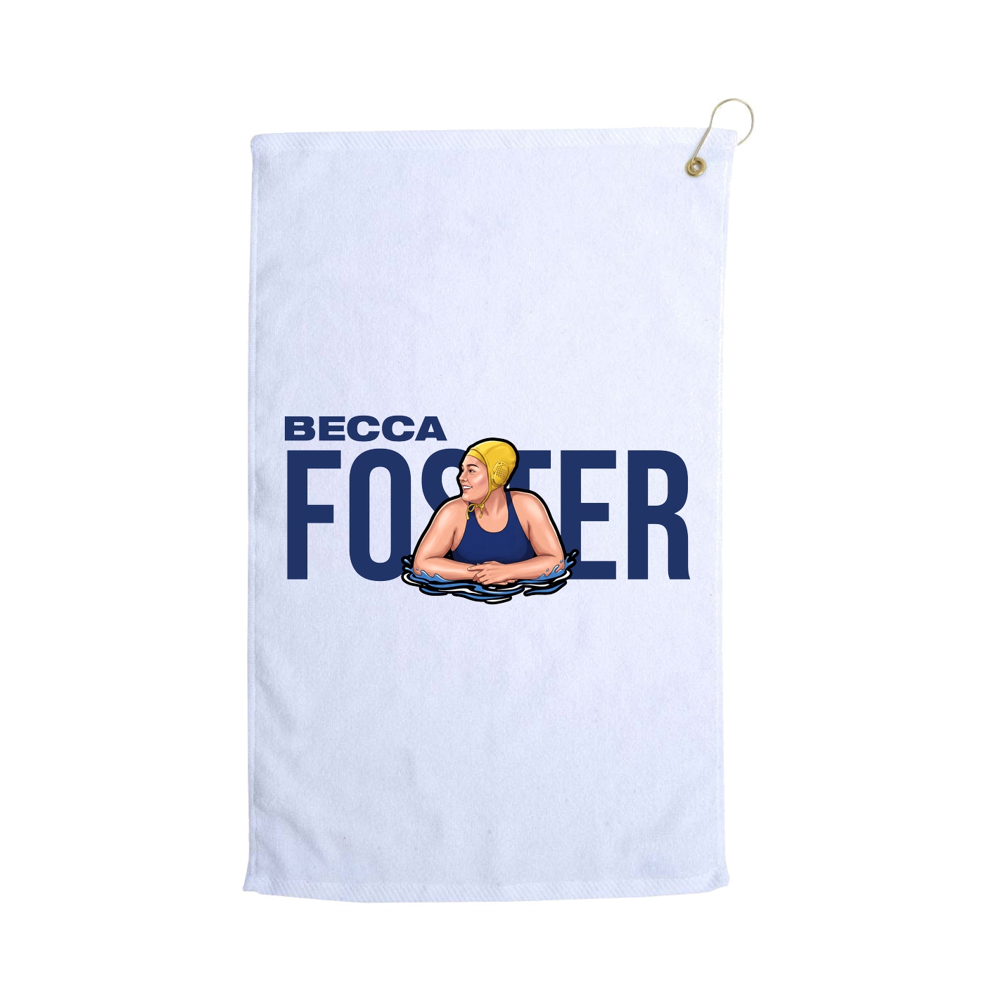 Golf Towel — Player Name in White