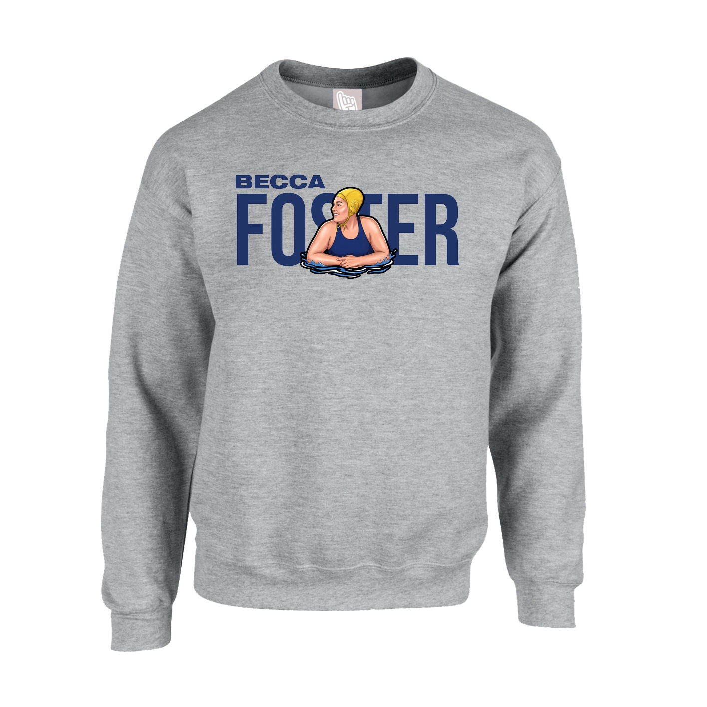 Fleece Crew — Player Name in Grey