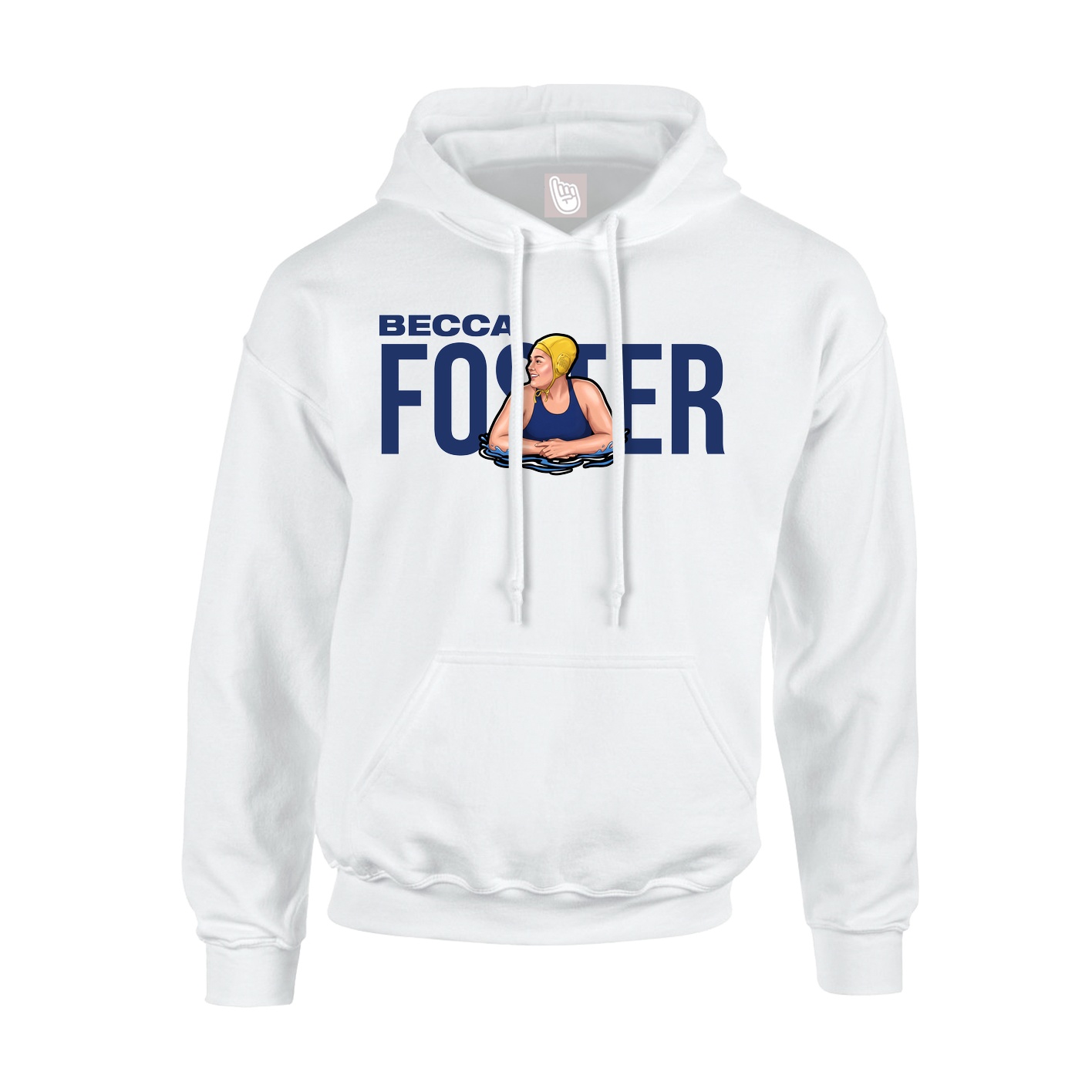 Youth Hoodie — Player Name in White