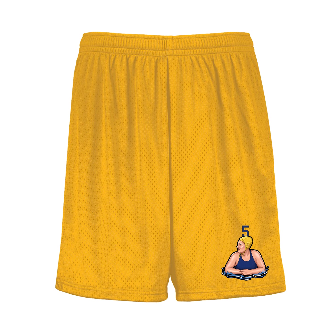 Shorts — Number Top in Gold