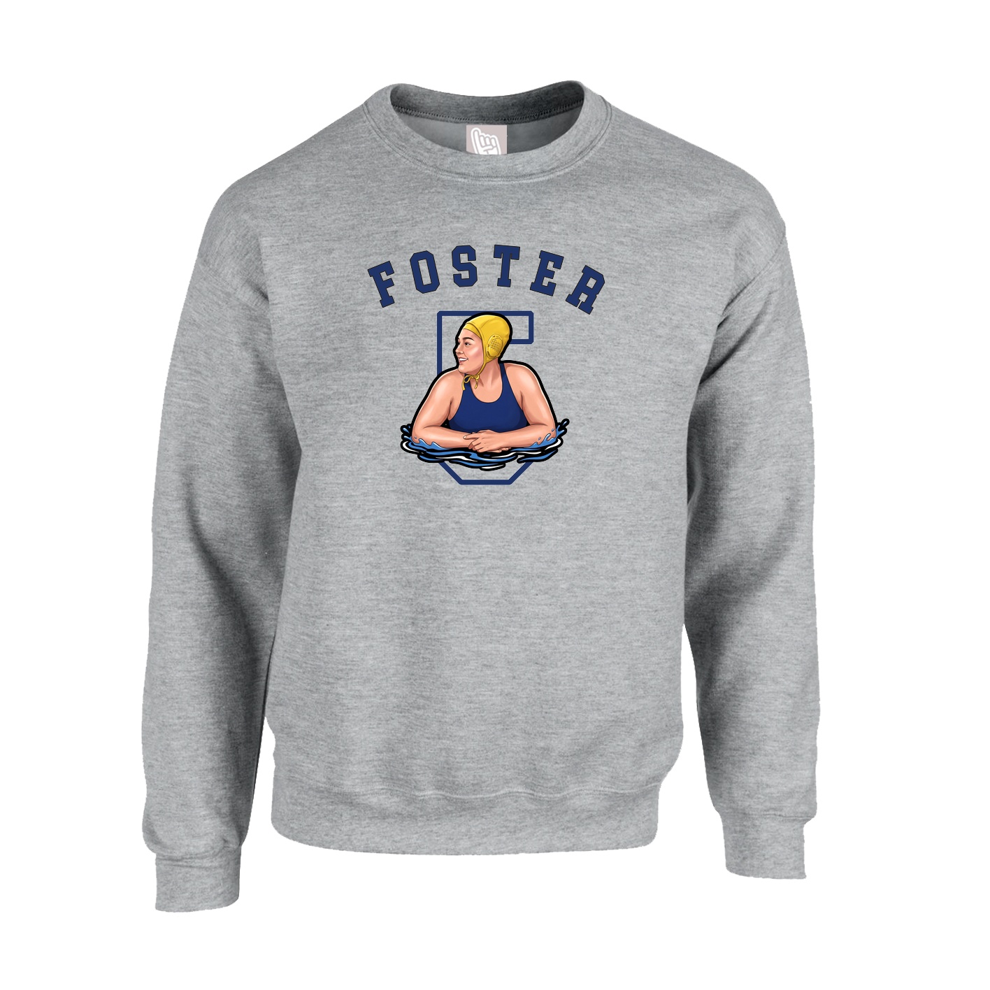 Fleece Crew — Shirsey Arch in Grey