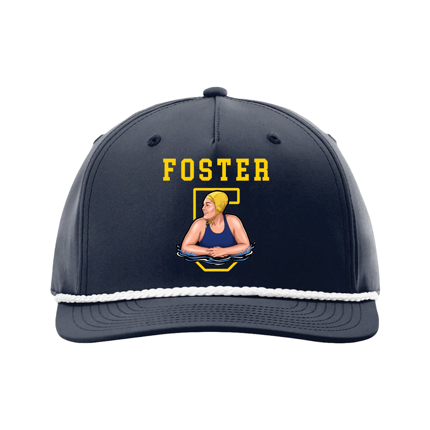 Five-Panel Classic Rope Cap — Shirsey in Navy