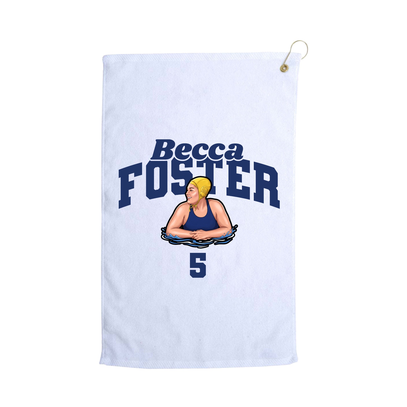 Golf Towel — Signature Arch in White