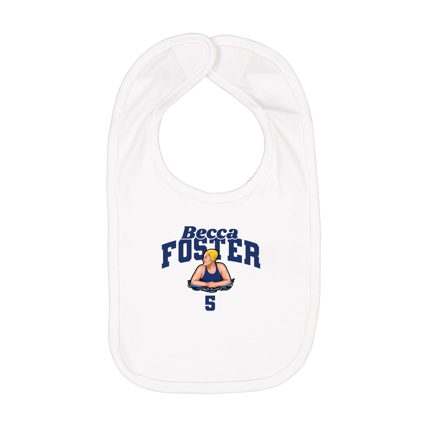 Infant Bib — Signature Arch in White