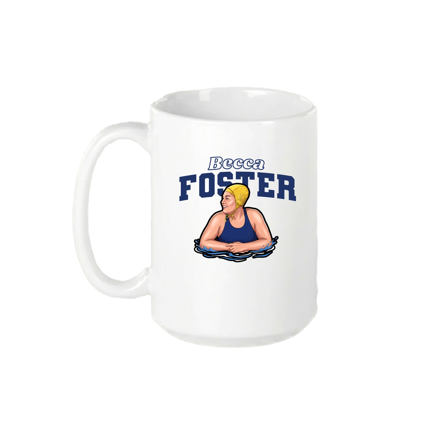 15oz Coffee Mug — Name Arch in White