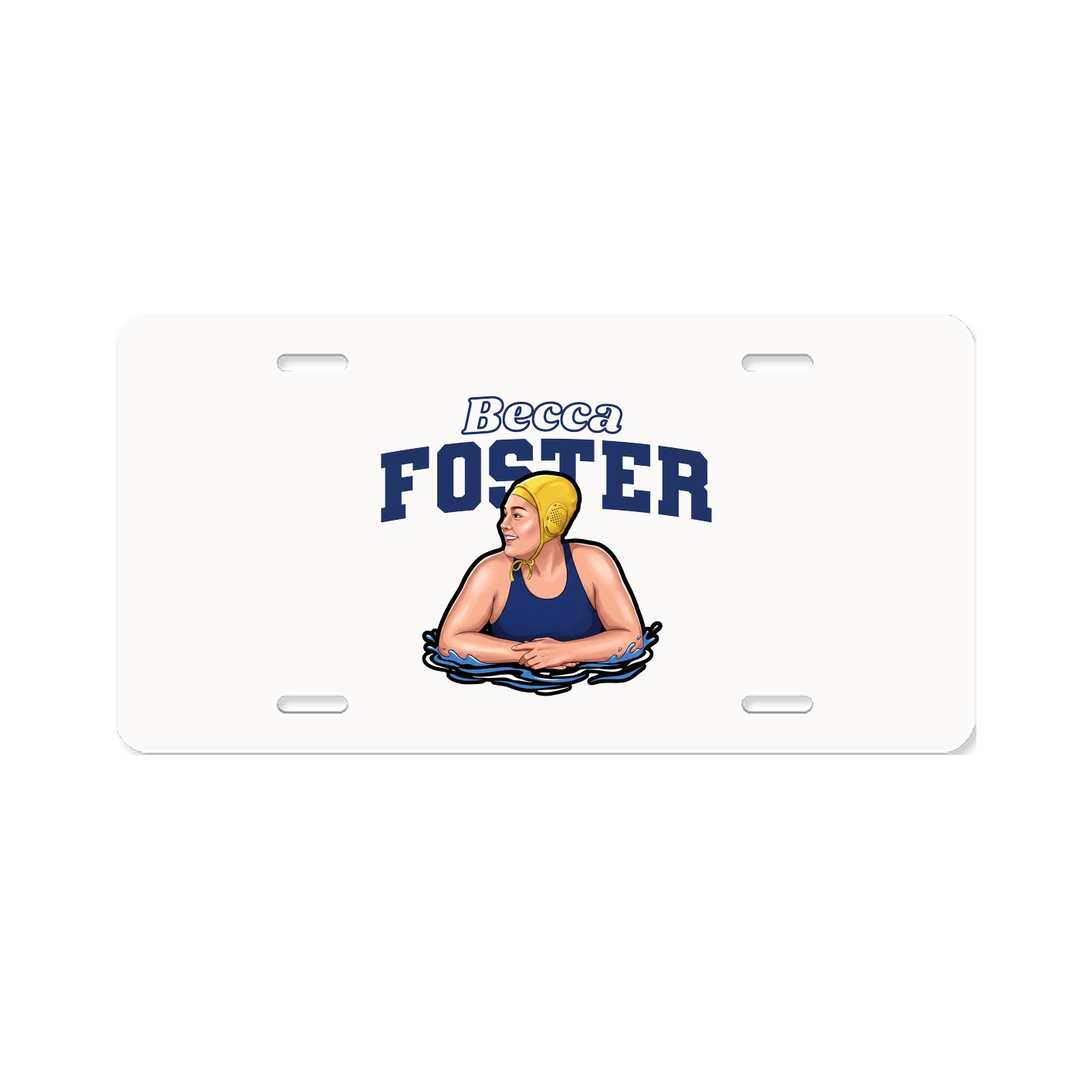 License Plate — Name Arch in Classic