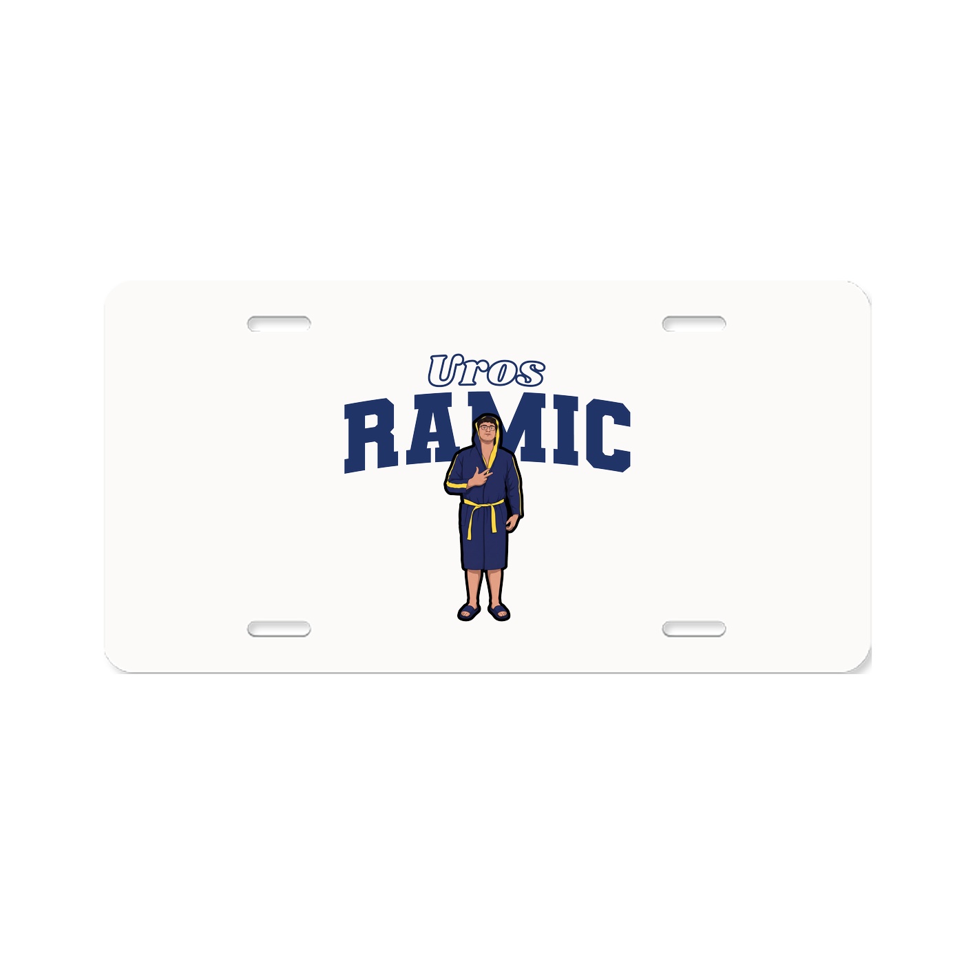 License Plate — Name Arch in Classic
