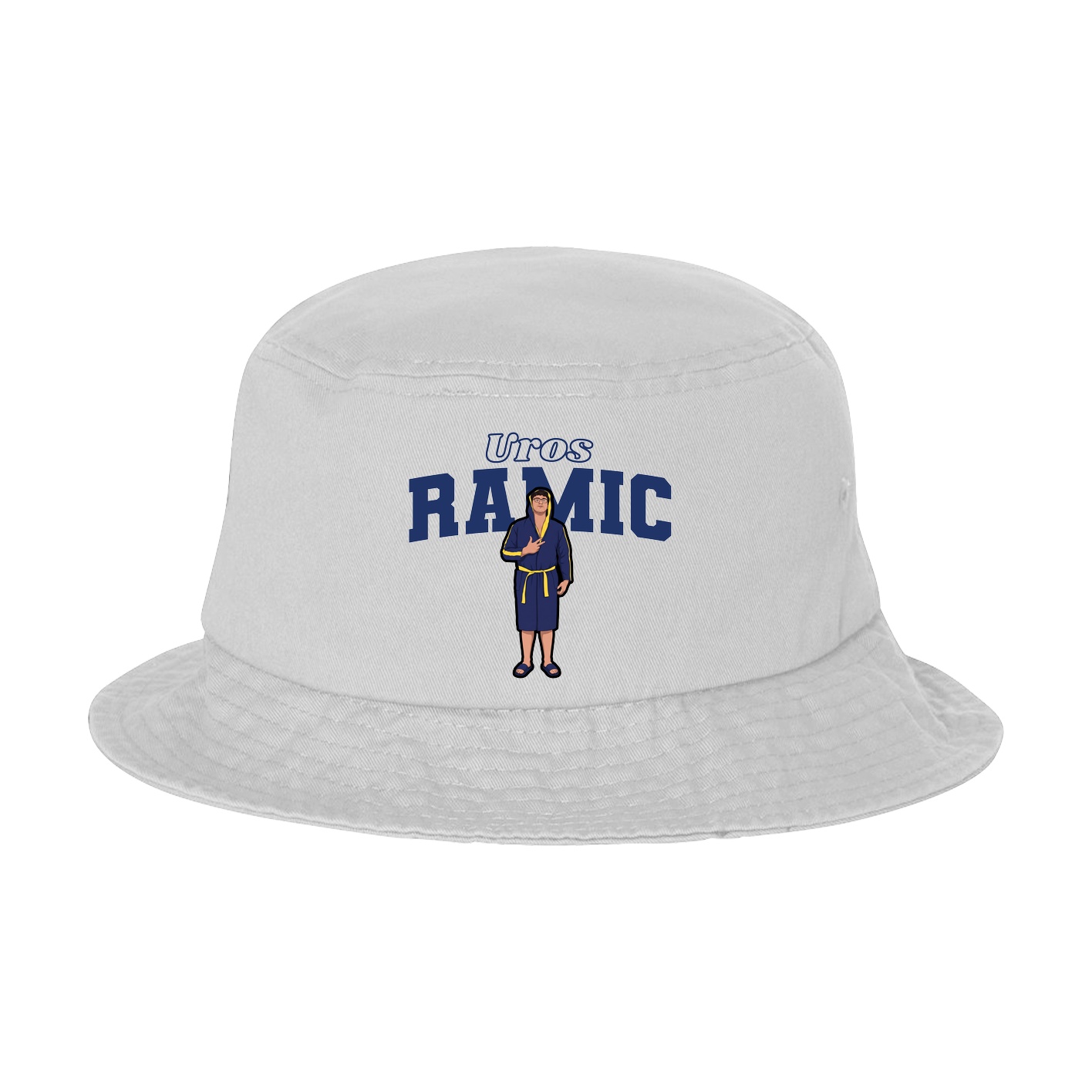 Bucket Cap — Name Arch in White
