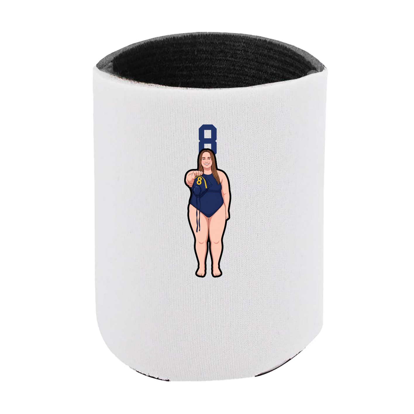 Can Holder — Number Top in White