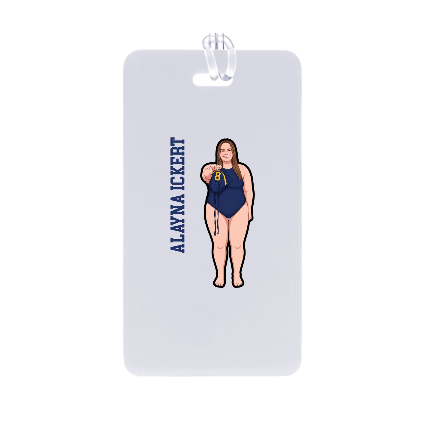 Bag Tag — Name Vertical in Classic