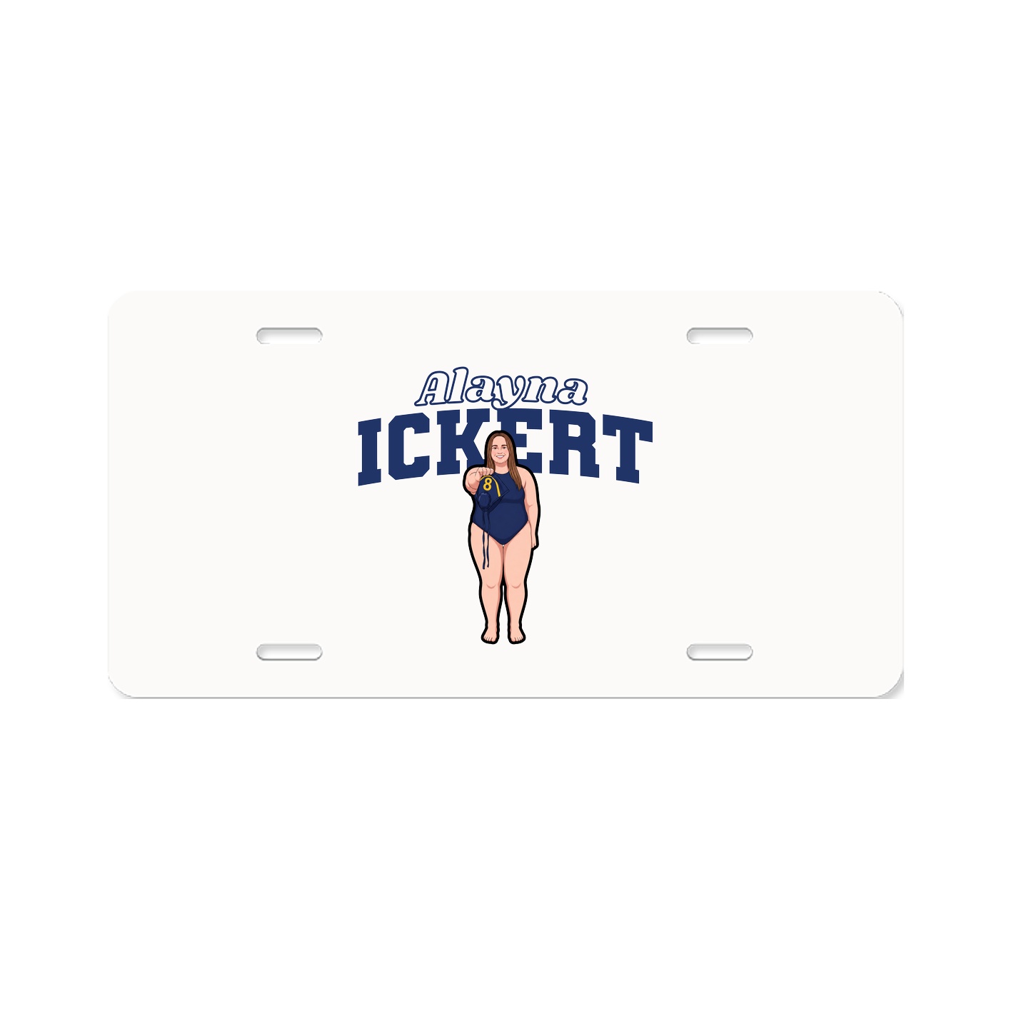 License Plate — Name Arch in Classic