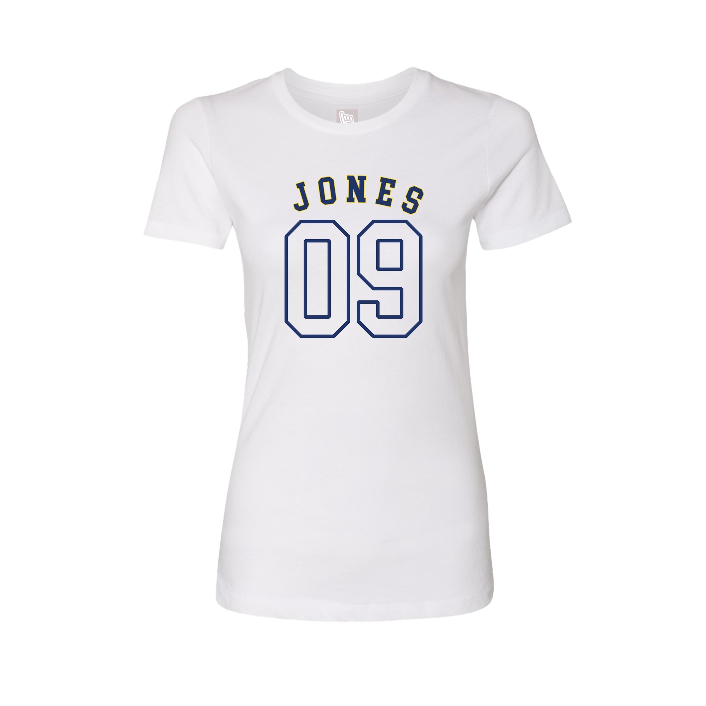 Fitted Women's Tee — Shirsey Arch in White