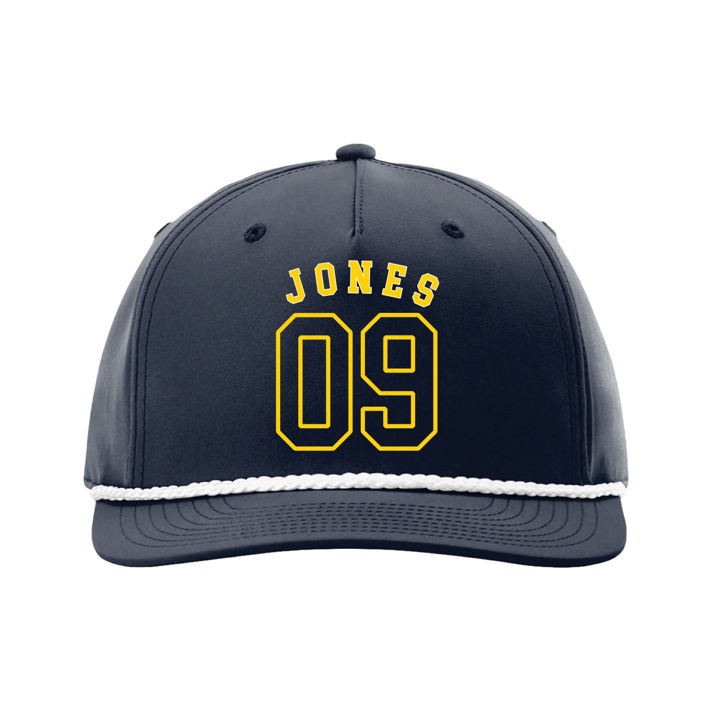 Five-Panel Classic Rope Cap — Shirsey Arch in Navy