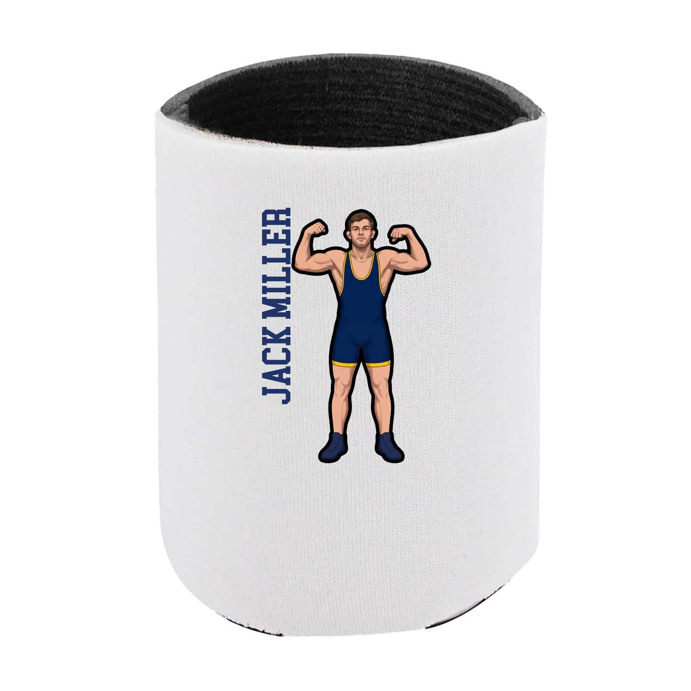 Can Holder — Name Vertical in White