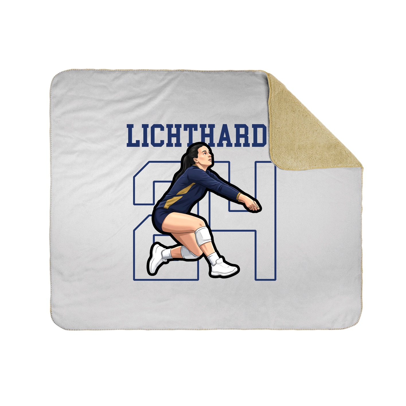 Throw Blanket — Shirsey in White