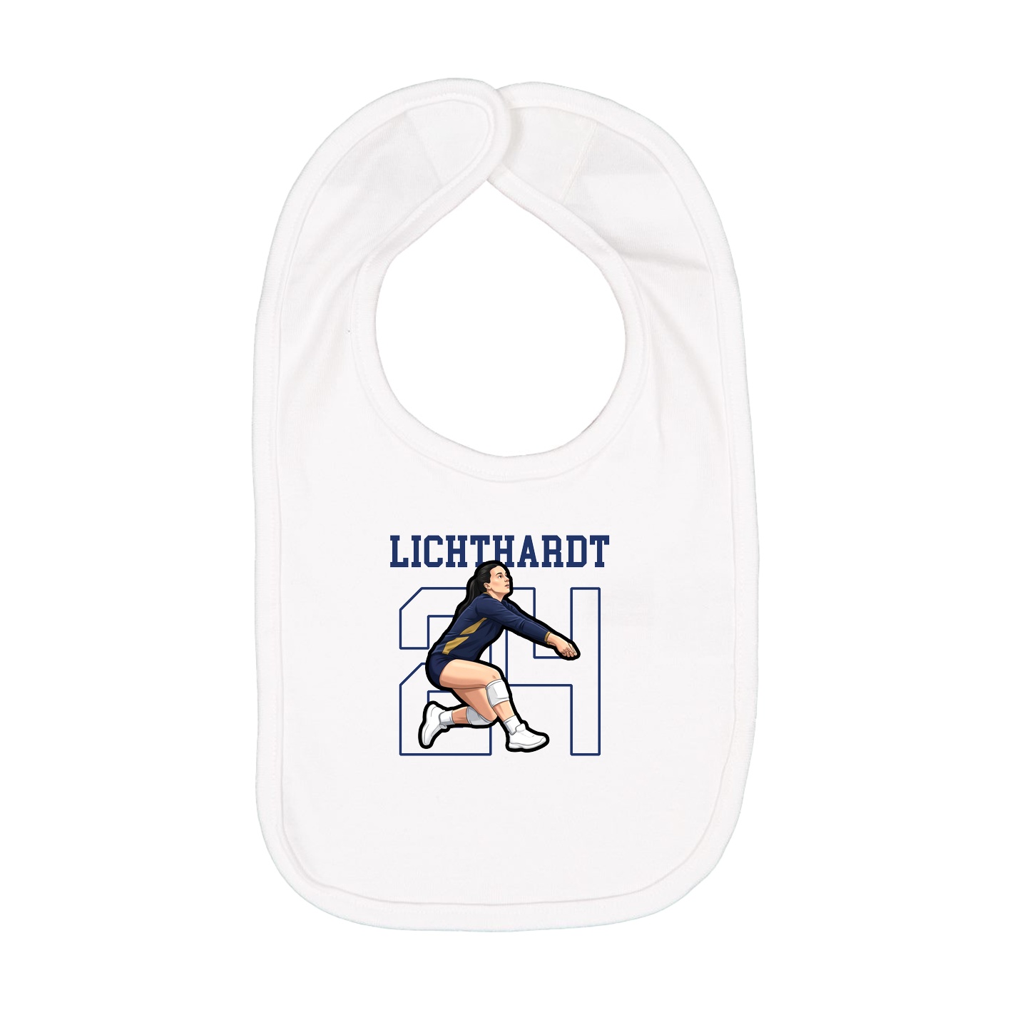 Infant Bib — Shirsey in White