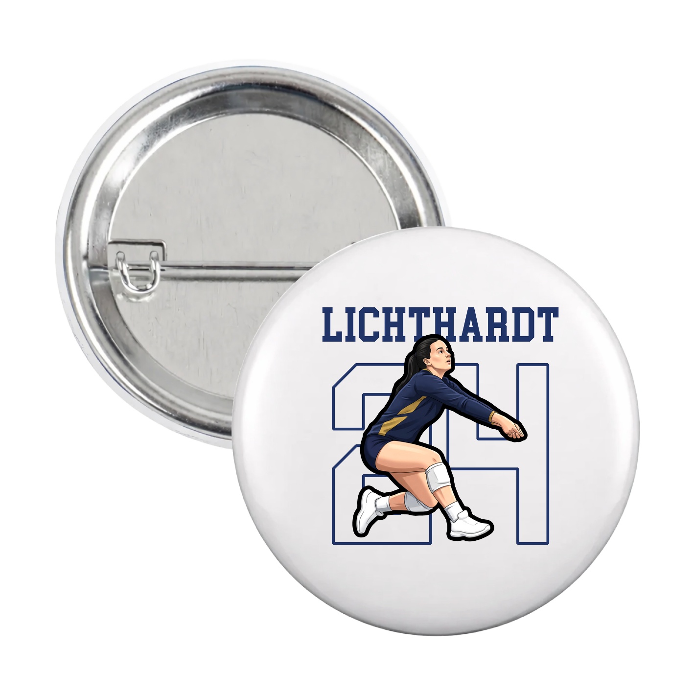 Game Day Button — Shirsey in White