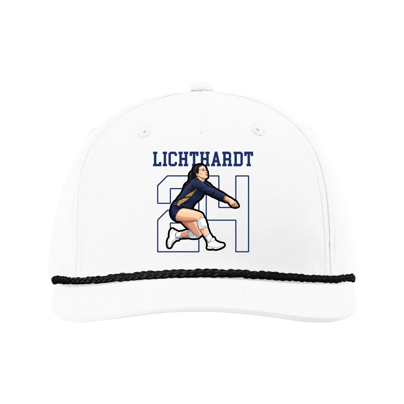 Five-Panel Classic Rope Cap — Shirsey in White