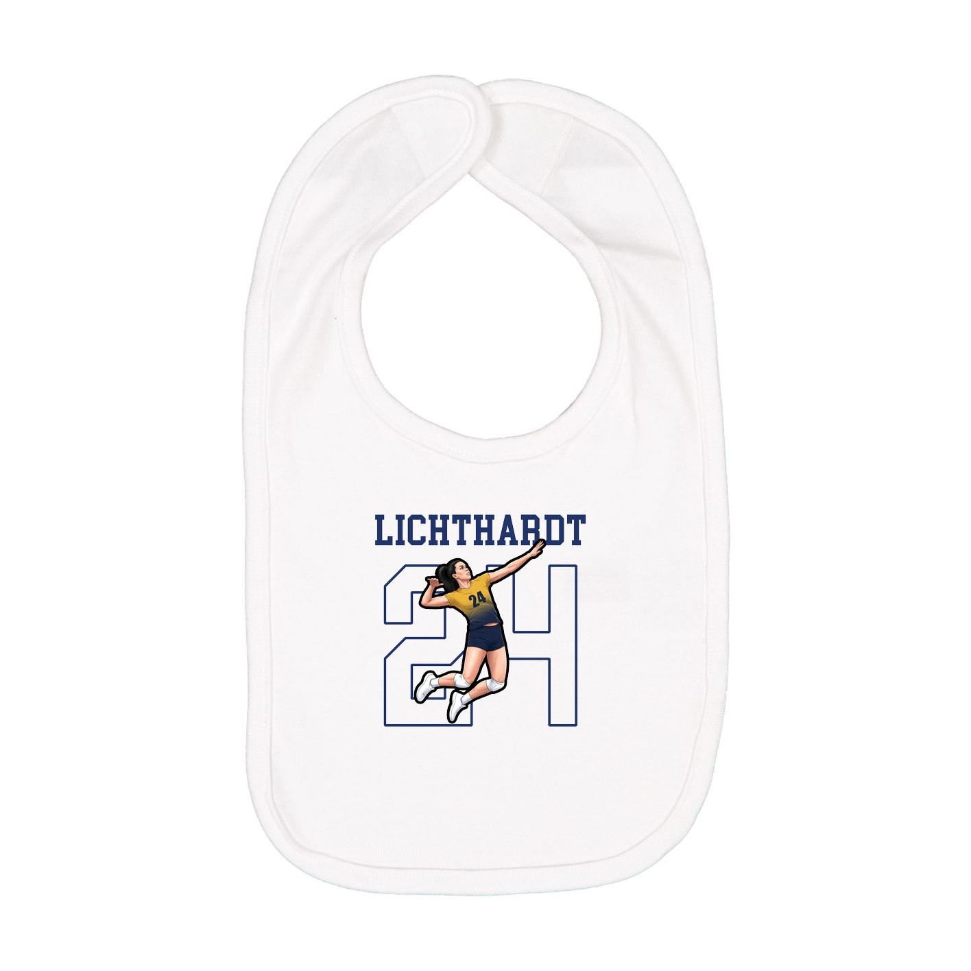 Infant Bib — Shirsey in White