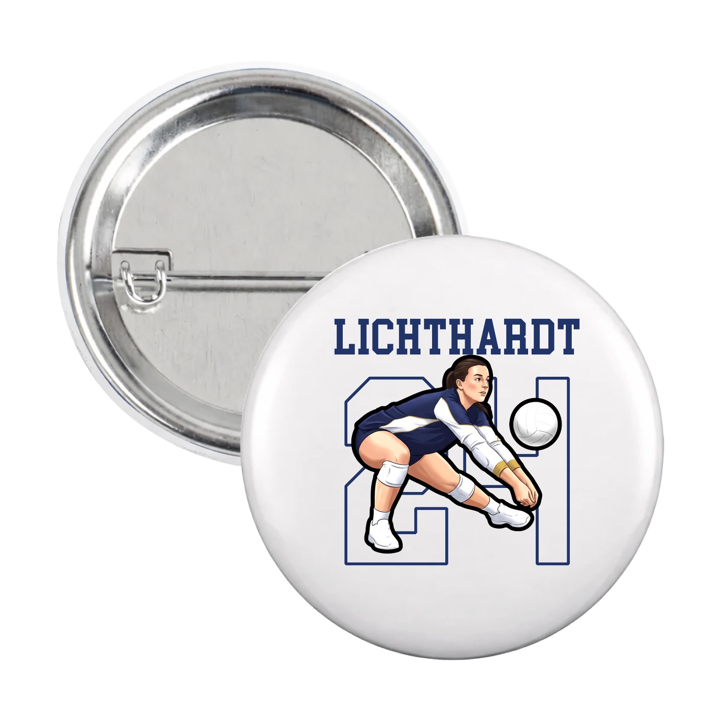 Game Day Button — Shirsey in White