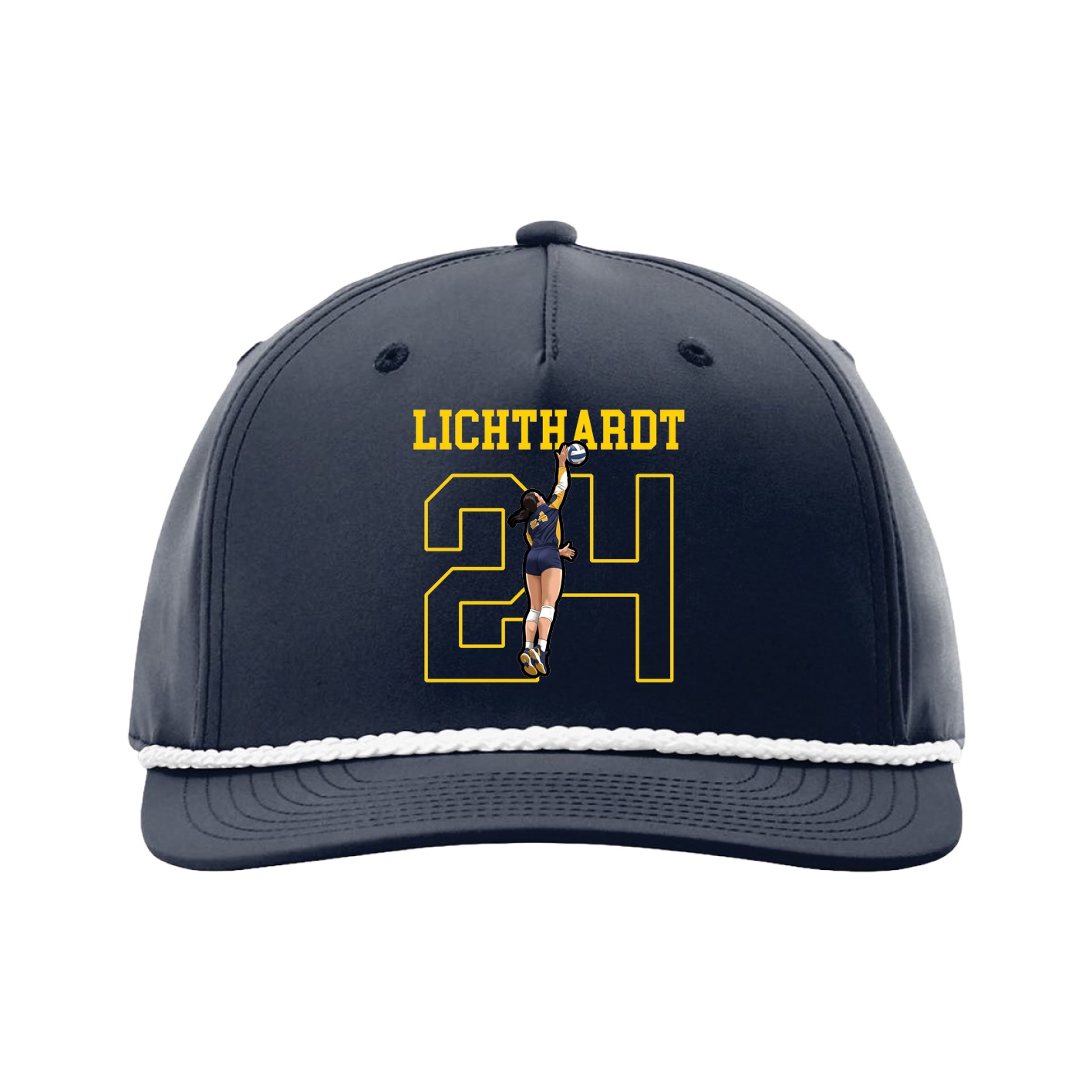 Five-Panel Classic Rope Cap — Shirsey in Navy