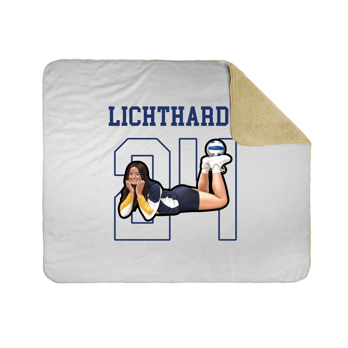 Throw Blanket — Shirsey in White