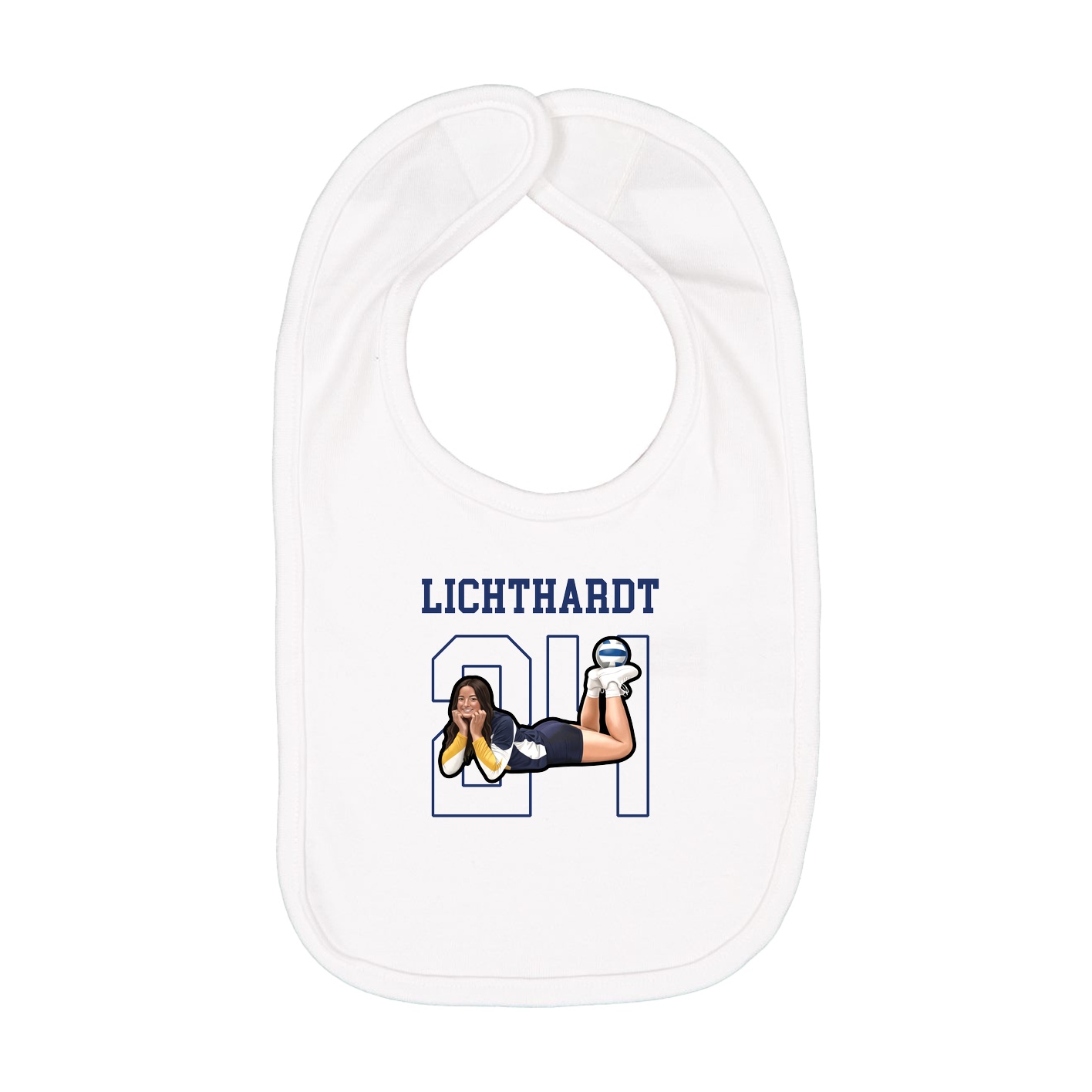 Infant Bib — Shirsey in White