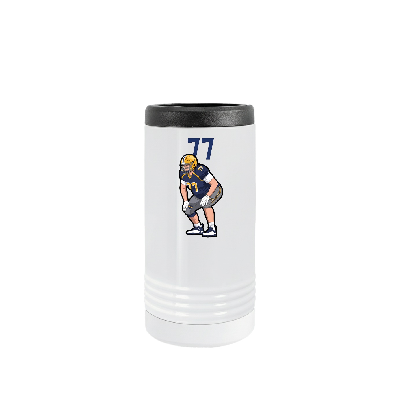 Slim Beverage Holder — Number Top in White