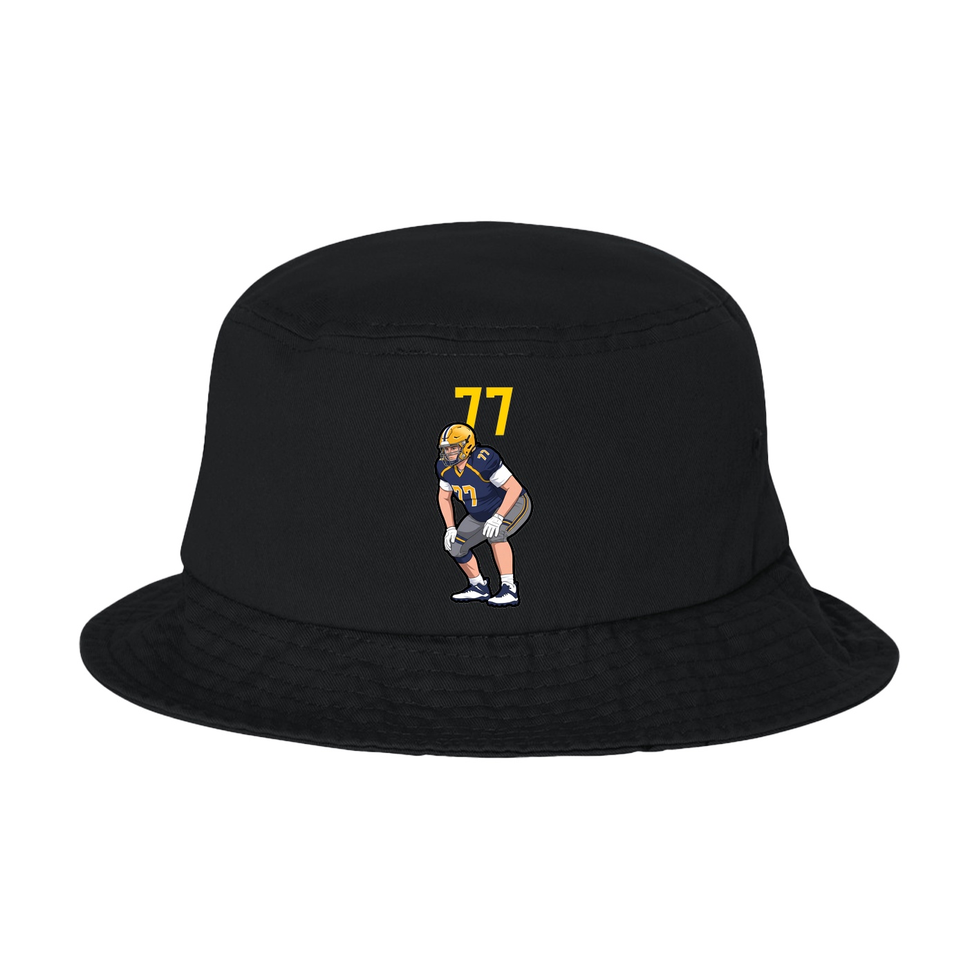 Bucket Cap — Number Top in Black