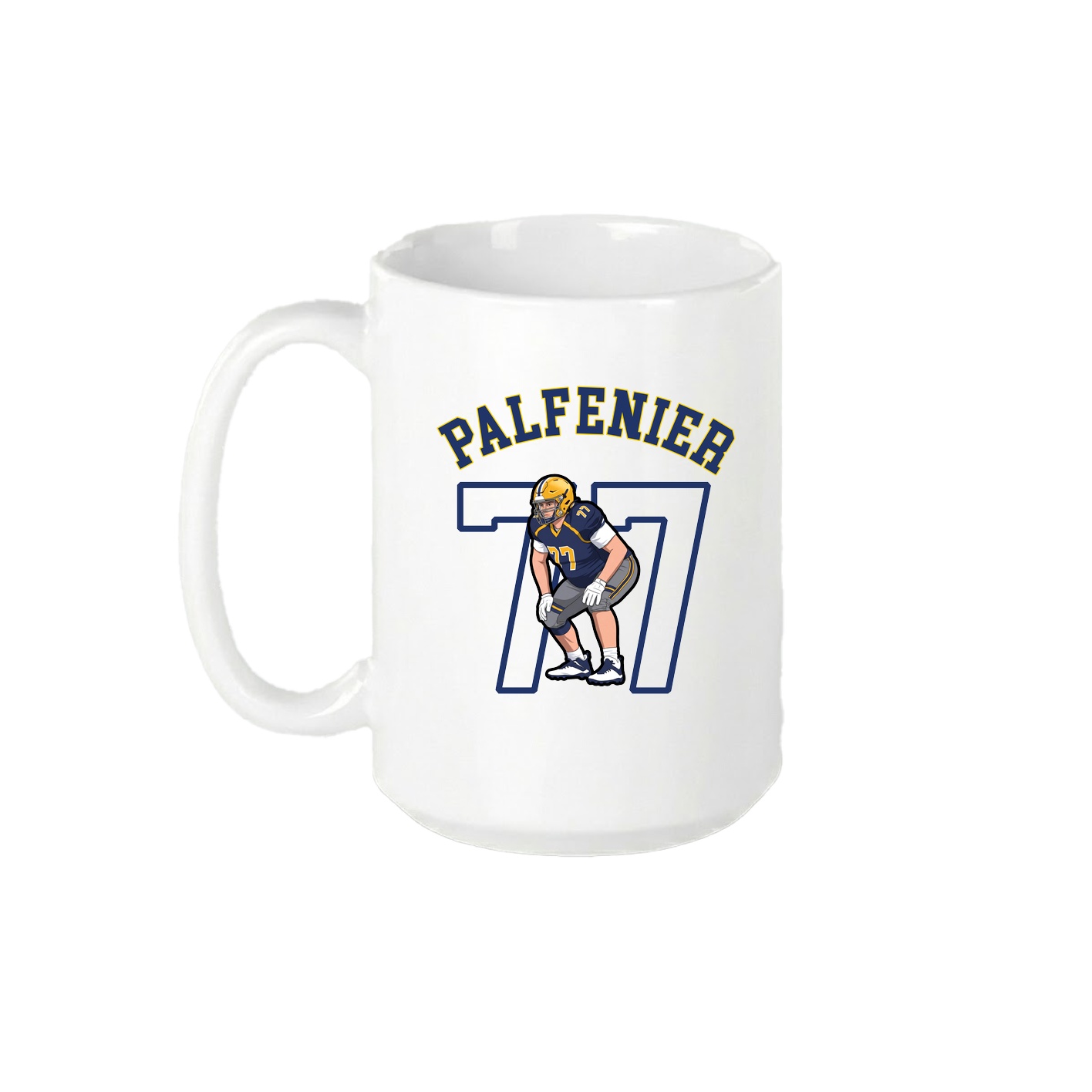 15oz Coffee Mug — Shirsey Arch in White