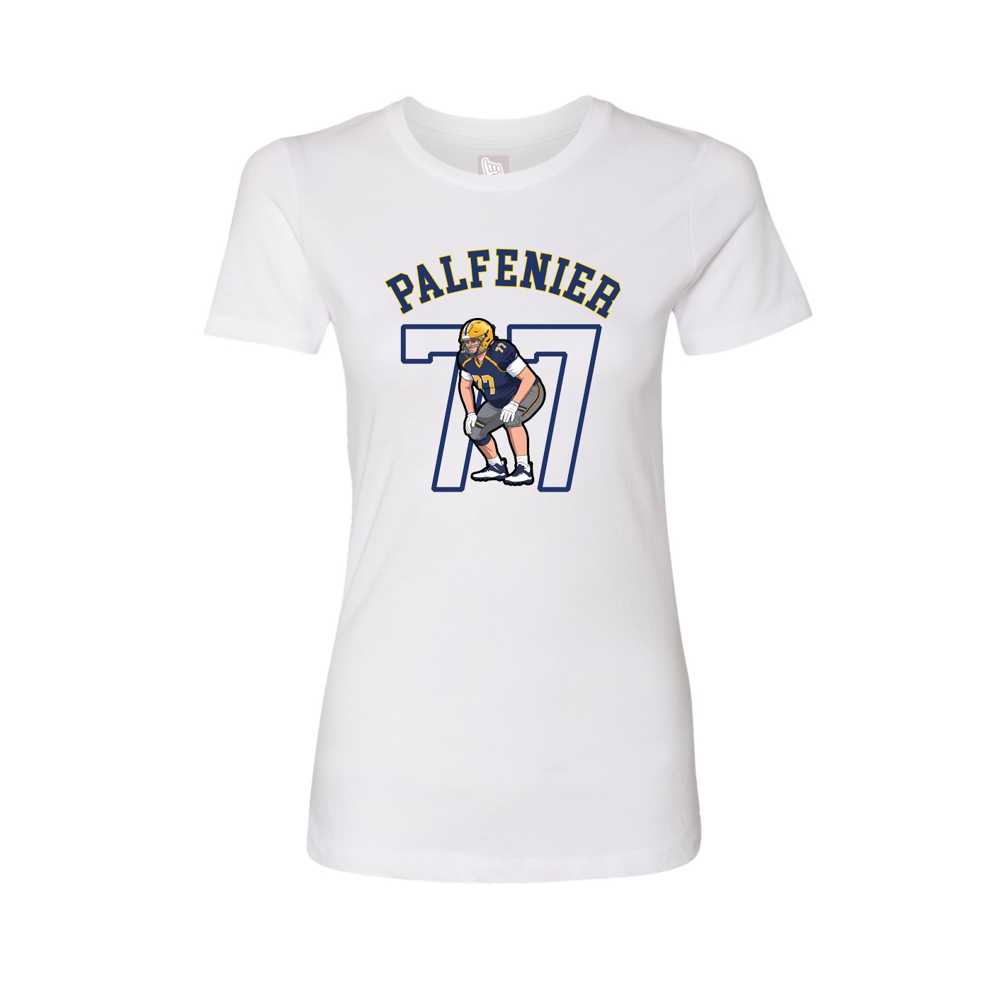 Fitted Women's Tee — Shirsey Arch in White