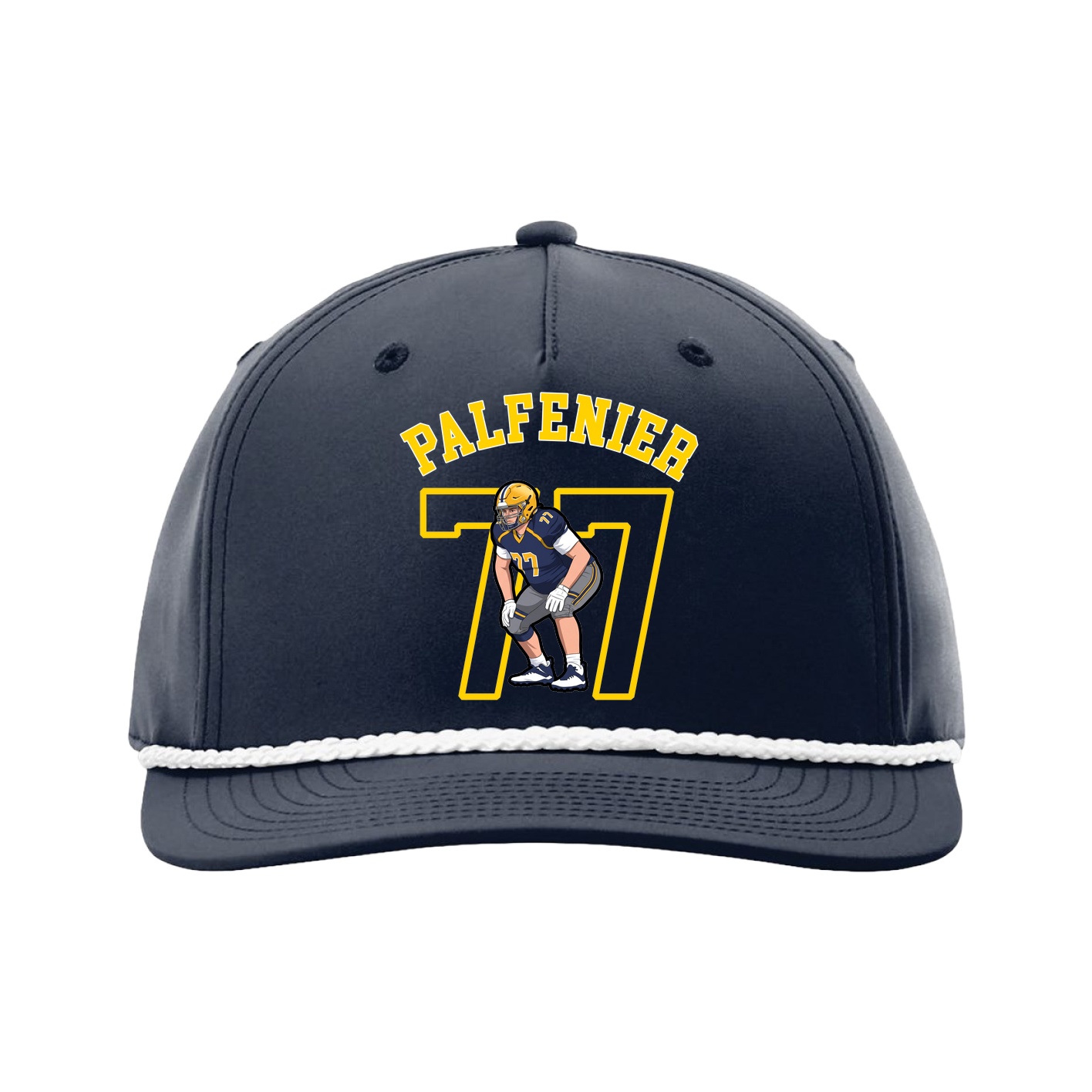 Five-Panel Classic Rope Cap — Shirsey Arch in Navy