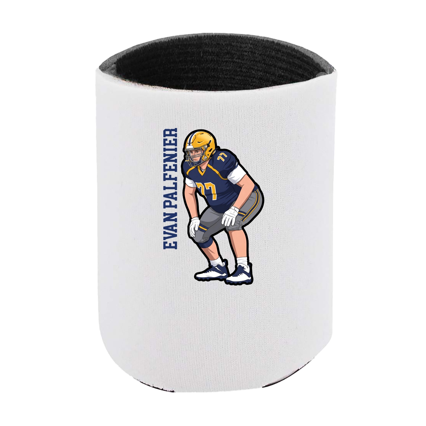 Can Holder — Name Vertical in White