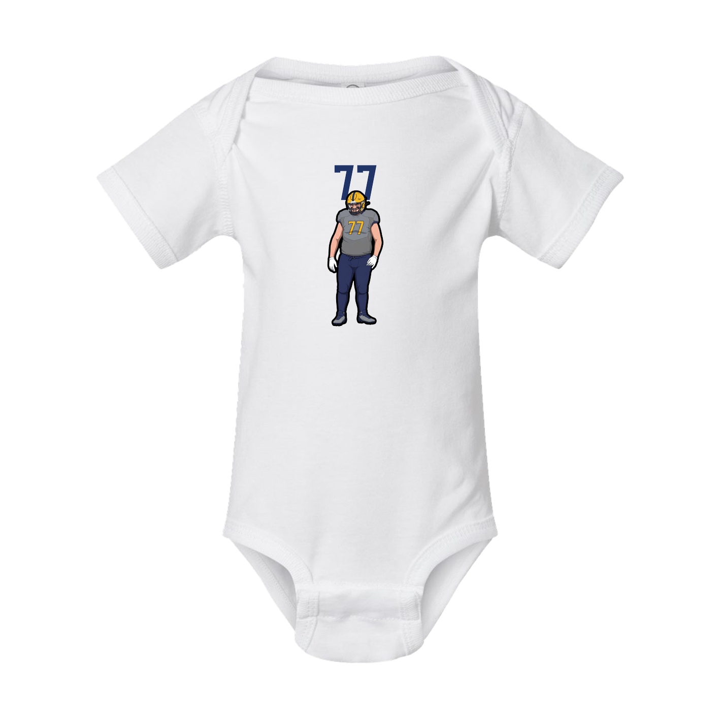 Baby Onesie — Number Top in White