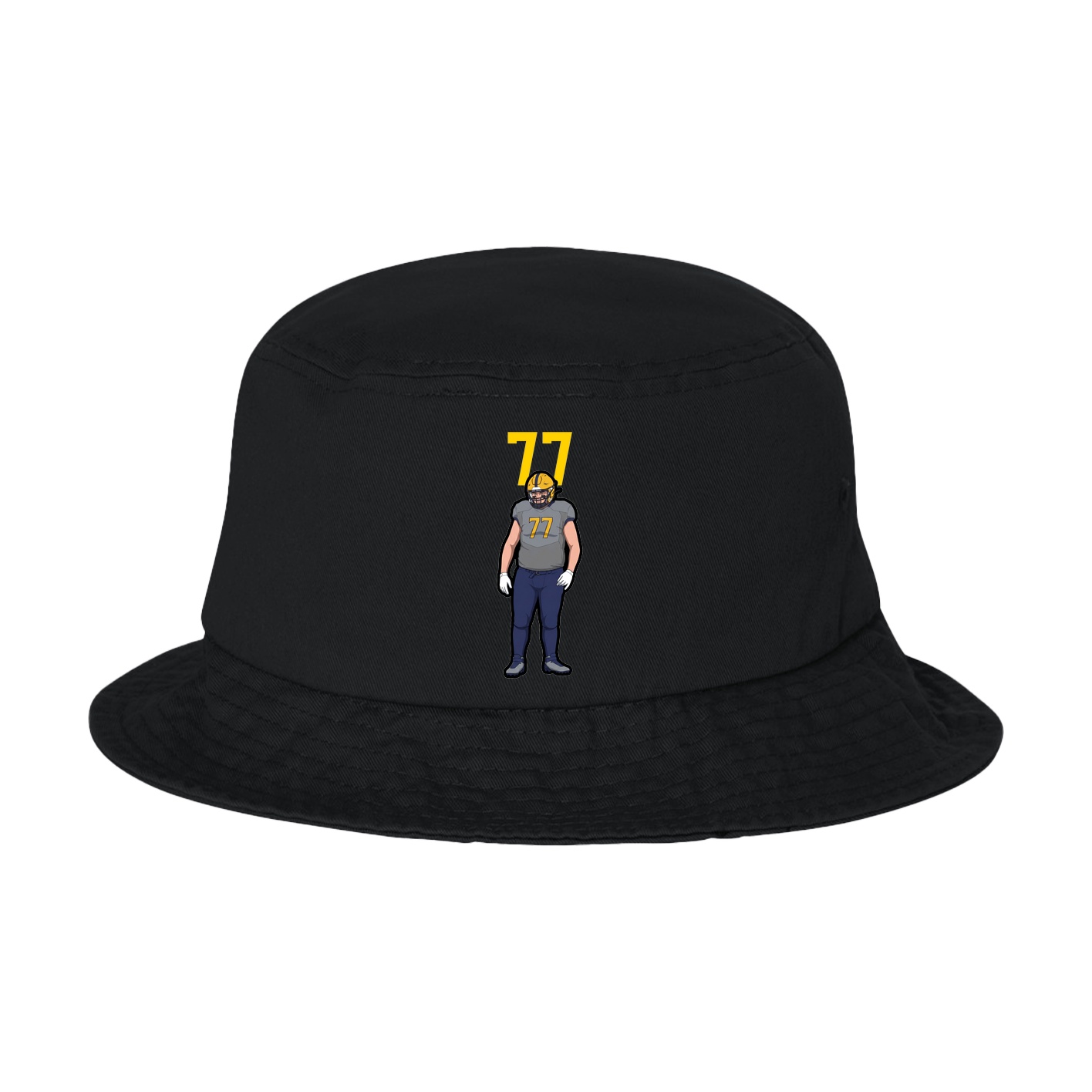 Bucket Cap — Number Top in Black