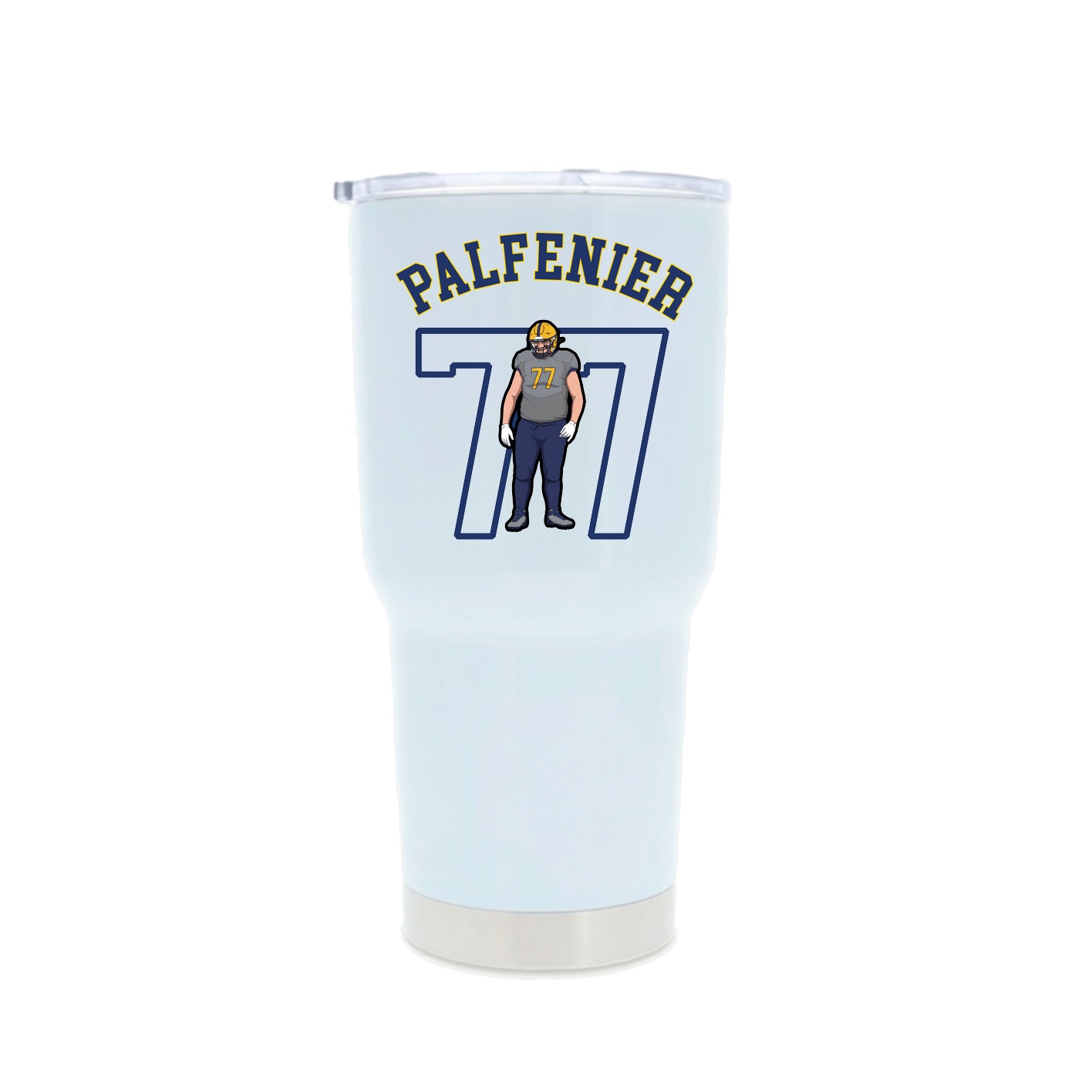 30oz Stainless Steel Tumbler — Shirsey Arch in White